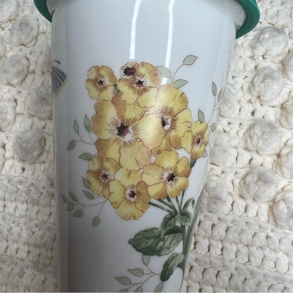 LENOX AMERICAN BY DESIGN Butterfly Meadow Ceramic Tumbler Decorative Travel Mug - Picture 12 of 14